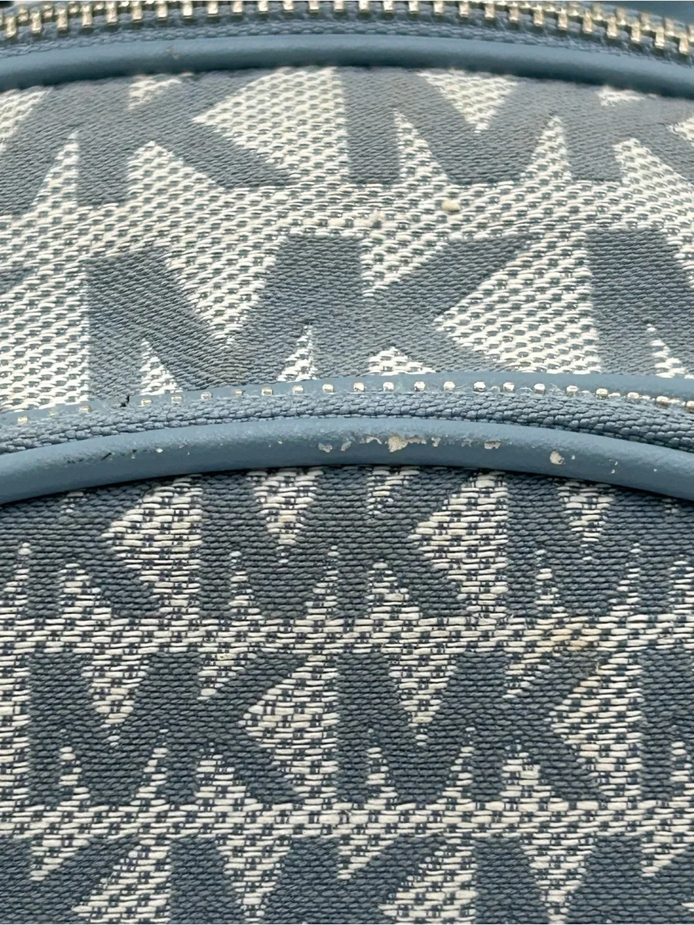 Michael Kors Light Blue Brooklyn Monogram Backpack